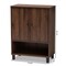 Baxton Studio Rossin 2-Door Wood Entryway Shoe Storage Cabinet 153-9154 - alternate 9